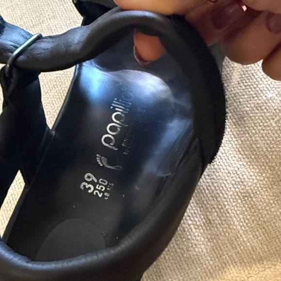 Women’s Papillio by Birkenstock Theda Black Platform Wedge Sandals - Picture 3 of 14